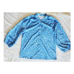 Button down light blue Dots shirt